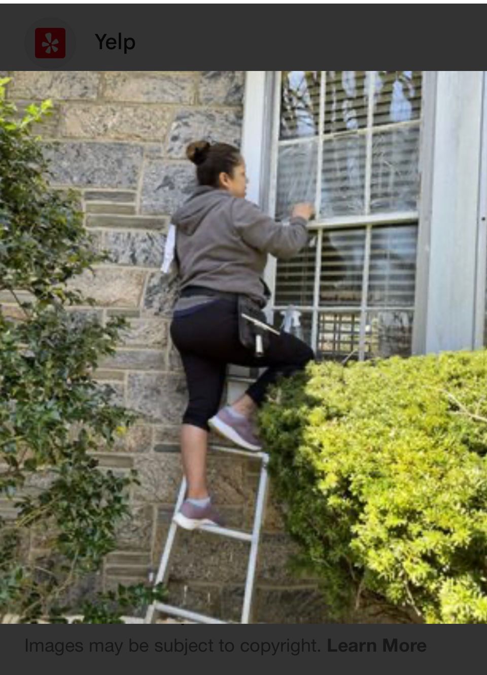 Exterior window cleaning